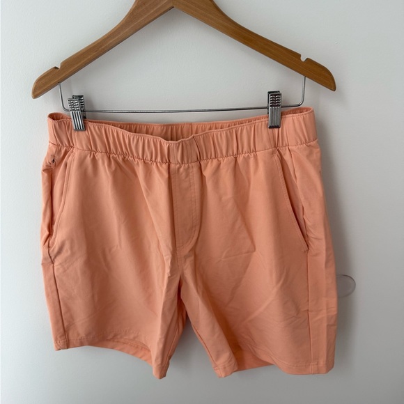 NWOT Rhoback Everyday Short in “The Golden Hours” (apricot/light orange) size: L - Picture 1 of 3